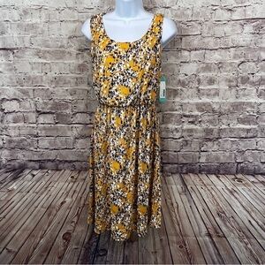 Kaileigh Stitch Fix Tasha Yellow Floral Sleeveless Dress